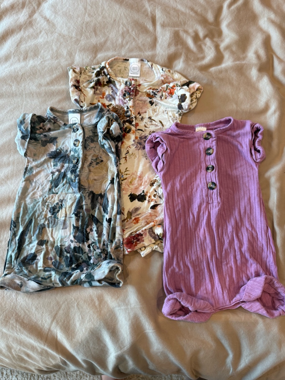 Lou Lou & Company Baby Rompers Set of 3